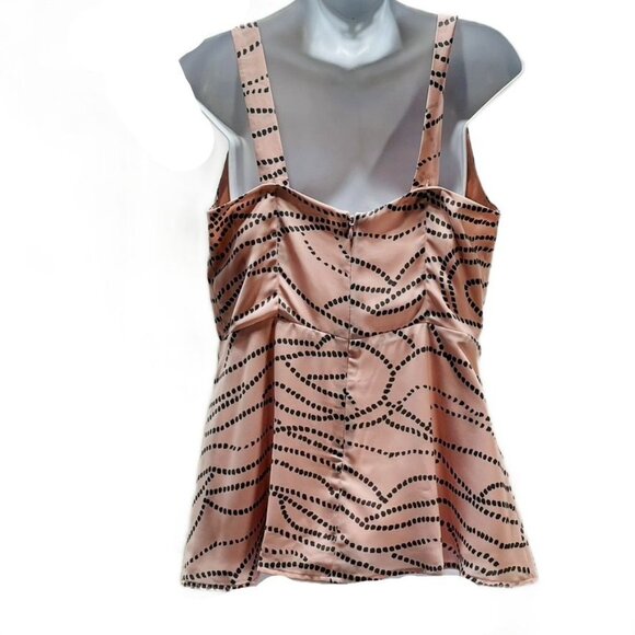 CAbi Womens Pink & Black Patterned Polyester Camisole - Picture 3 of 7